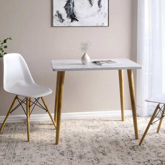 Обеденный стол LION Маями-2 деревянные ножки Бетон (LION-041171)