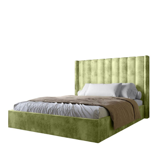 Двуспальная кровать LION Нино 180x200 см SILK 201 Фисташковая (LION-041404)