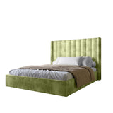 Двуспальная кровать LION Нино 180x200 см SILK 201 Фисташковая (LION-041404)