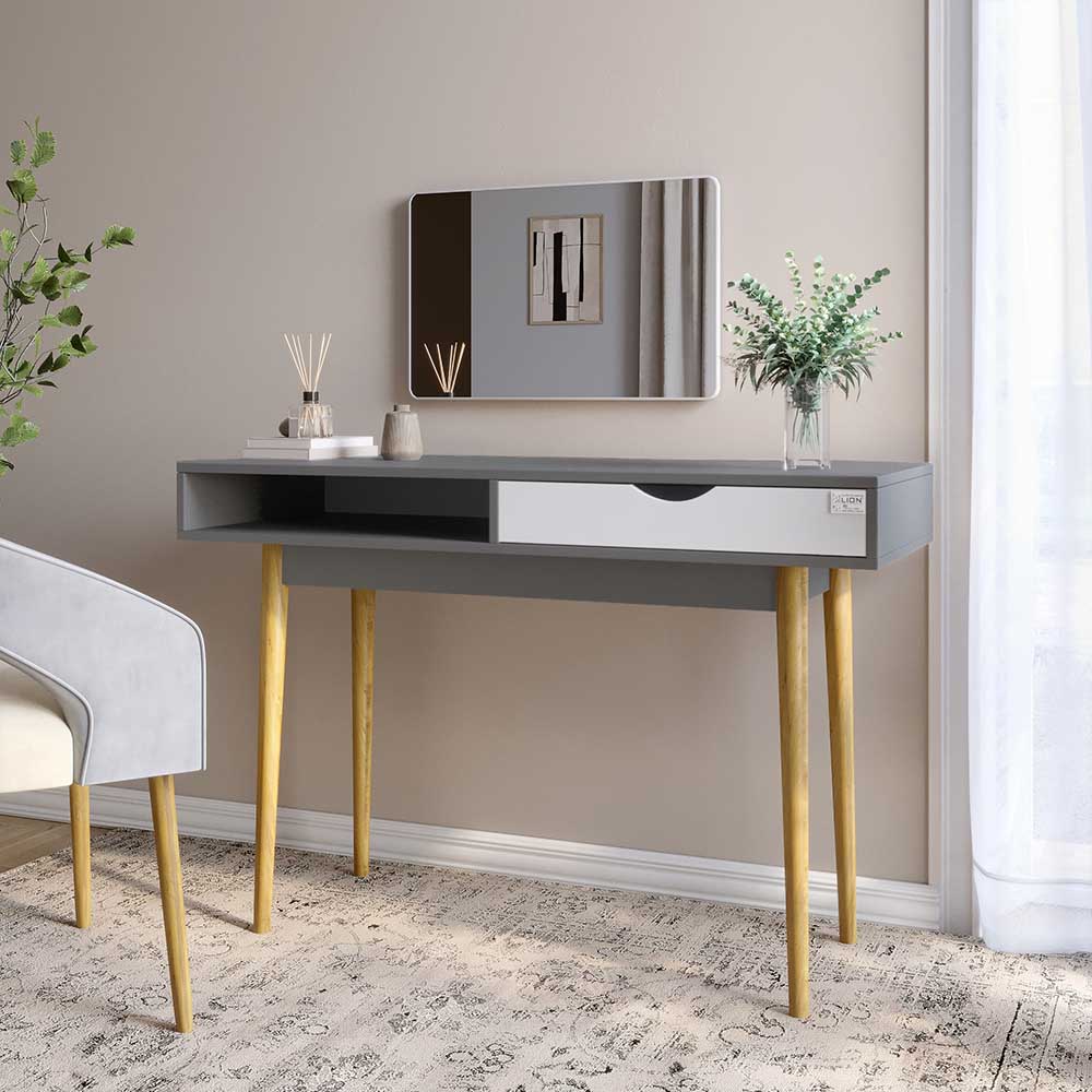 Письменный стол LION Сканди-1 Нимфея Альба (белый)/Антрацит (LION-041189)