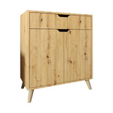 Комод в гостиную с ножками в цвете Орех светлый М-ЗОН Борн 750 Дуб Артизан (MZN-031044)