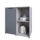 Тумба однодверная LION Краш 82x43x86 см Кашемир/Антрацит (LION-044116)