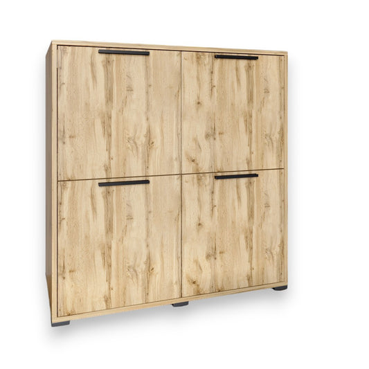 Тумба четырехдверная LION Краш 82x43x86 см Дуб аппалачи (LION-041758)
