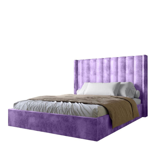 Двуспальная кровать с подъемным механизмом LION Нино 180x200 см SILK 401 Лавандовый (LION-045031)