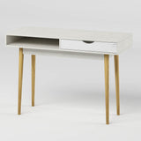 Письменный стол LION Сканди-1 Нимфея Альба (белый)/Бетон Style (LION-041190)