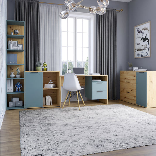 Гарнитур для комнаты LION Краш Дуб артизан/Гранит серый из 4 элементов (LION-044187)