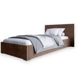 Полуторная кровать LION Краш Лили 12 велюр (коричневый) 120х200 см (LION-044167)