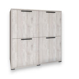 Тумба четырехдверная LION Краш 82x43x86 см Самоа дымчатый (LION-041769)