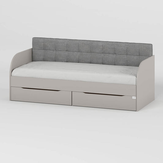 Детская односпальная кровать LION Л-7 с ящиками и ламелями Лили-95 90x200 см Кашемир (LION-041095)