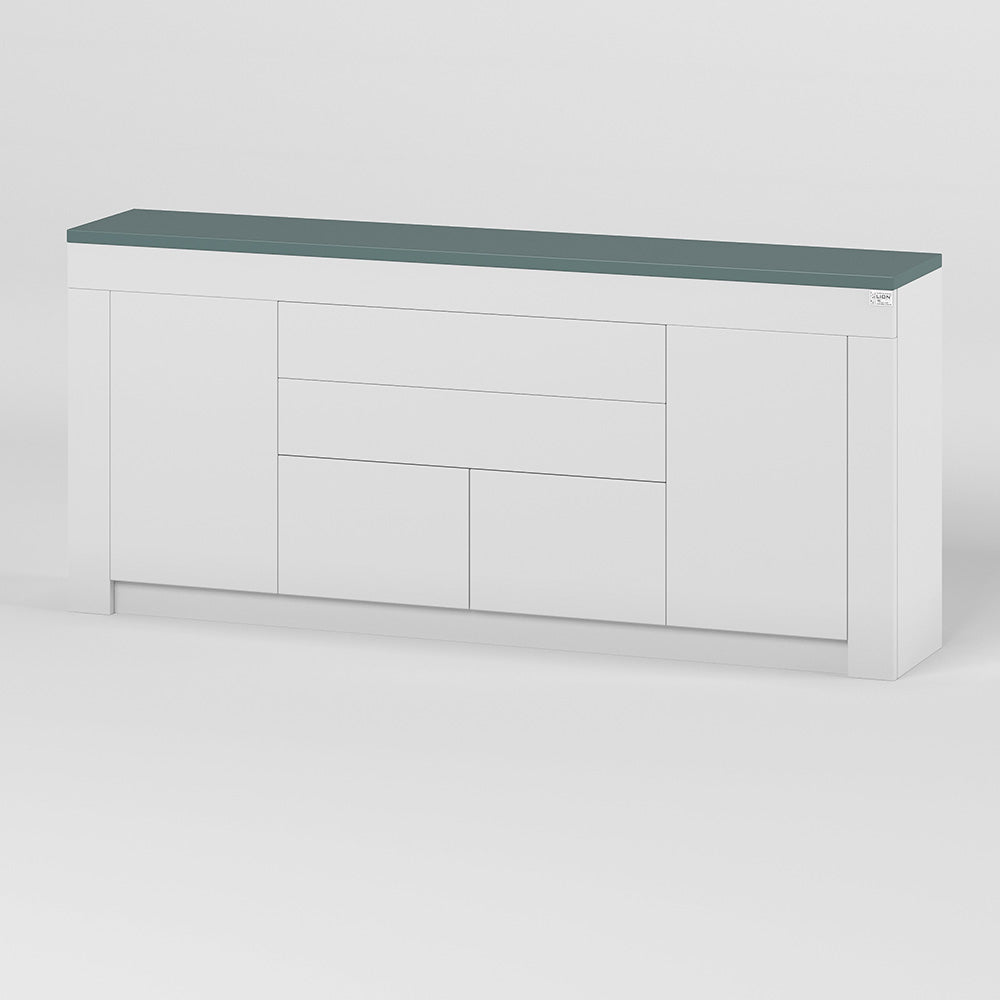 Большой комод LION Ларри-2 Нимфея альба/Гранит серый (LION-041065)