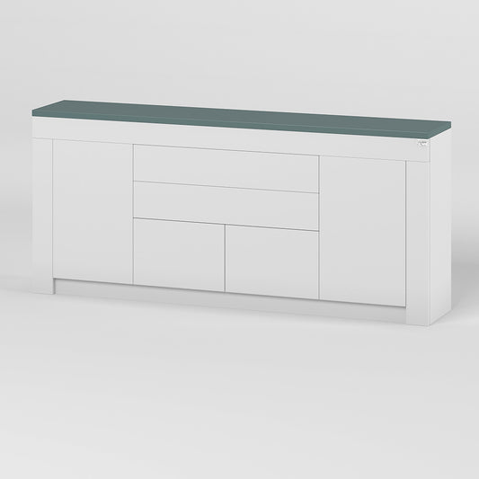 Большой комод LION Ларри-2 Нимфея альба/Гранит серый (LION-041065)