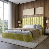 Двуспальная кровать LION Нино 160x200 см SILK 202 Авокадо (LION-045042)