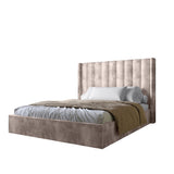 Двуспальная кровать с подъемным механизмом LION Нино 160x200 см SILK 402 Лотус (LION-045062)