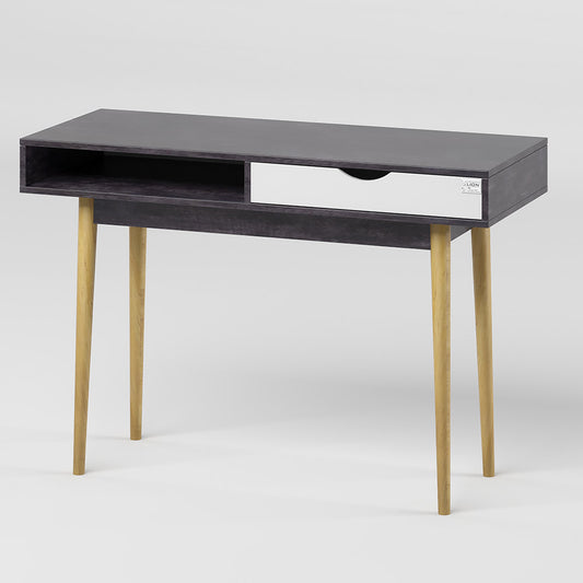 Письменный стол LION Сканди-1 Нимфея Альба (белый)/Бетон темный (LION-041191)