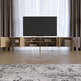 Комплект модульный для гостиной LION Грей 4 элемента с золотыми металлическими ножками Дуб Артизан/Дерево (LION-042879)