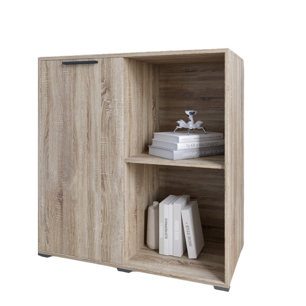 Тумба однодверная LION Краш 82x43x86 см Дуб сонома трюфель (LION-044108)