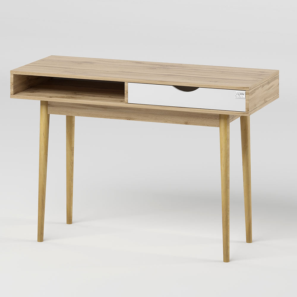 Письменный стол LION Сканди-1 Нимфея Альба (белый)/Дуб Аппалачи (LION-041192)