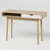 Письменный стол LION Сканди-1 Нимфея Альба (белый)/Дуб Аппалачи (LION-041192)