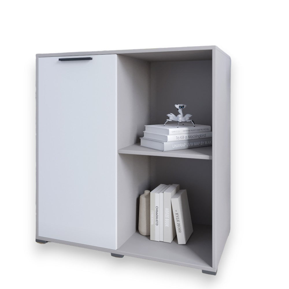 Тумба однодверная LION Краш 82x43x86 см Кашемир/Нимфея Альба (LION-044119)