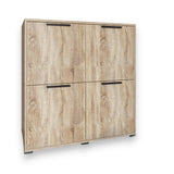 Тумба четырехдверная LION Краш 82x43x86 см Дуб сонома (LION-041761)