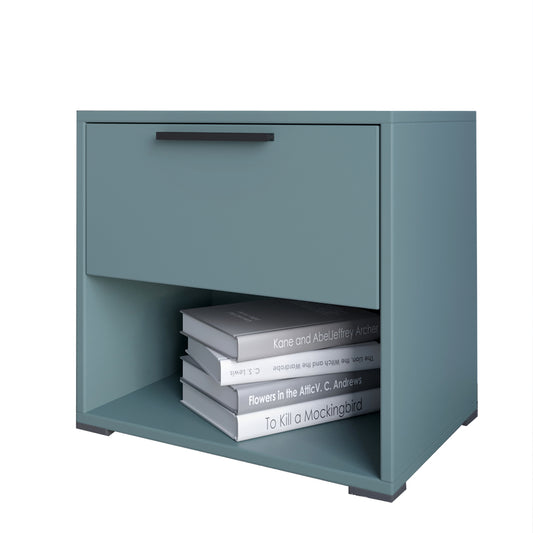 Тумба прикроватная LION Краш с выдвижным ящиком Гранит серый (LION-044129)