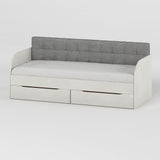 Детская односпальная кровать LION Л-7 с ящиками и ламелями Лили-95 90x200 см Бетон Style (LION-041087)