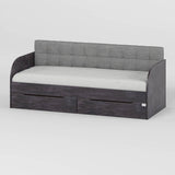 Детская односпальная кровать LION Л-7 с ящиками и ламелями Лили-95 80x190 см Бетон темный (LION-044228)