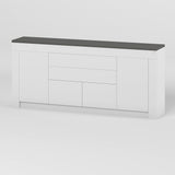 Большой комод LION Ларри-2 Нимфея альба/Антрацит (LION-041057) ТОП