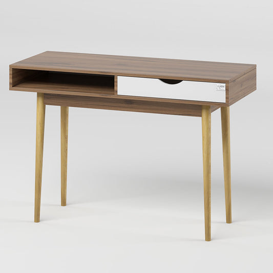 Письменный стол LION Сканди-1 Нимфея Альба (белый)/Дуб Ливорно (LION-041193)