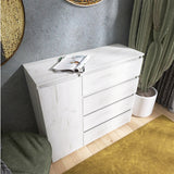 Комод Эверест КЛ-3 Лайт (телескопические) 105х38х93 см Дуб Крафт белый (DTM-071076)