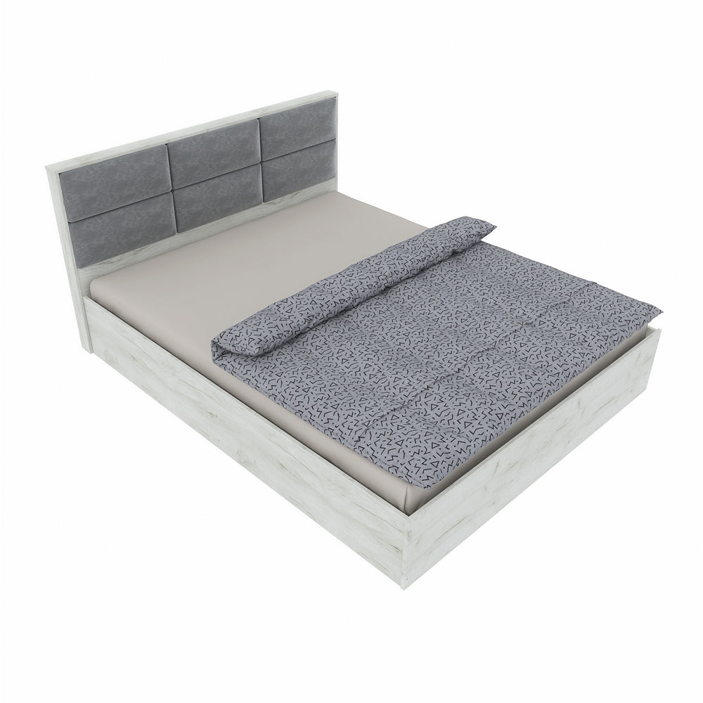 Кровать двуспальная Эверест КЛ-1600 Лайт (подъемный механизм) 160х200 см Дуб Крафт белый (DTM-071074)