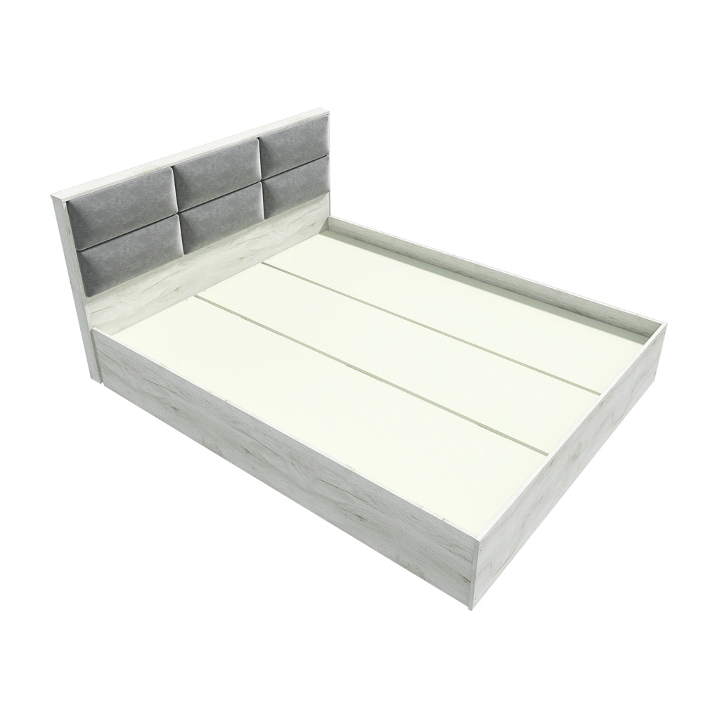 Кровать двуспальная Эверест КЛ-1400 Лайт (щит ДСП под матрас) 140х200 см Дуб Крафт белый (DTM-071070)