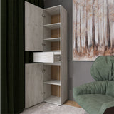 Пенал с выдвижным ящиком Эверест Лайт ПЛ-1 Дуб Крафт белый (DTM-071078)