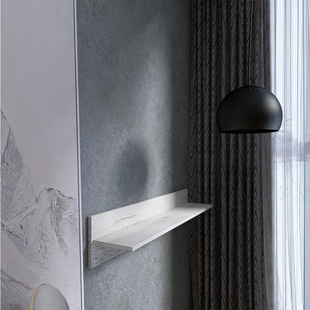 Полка навесная Эверест ПЛН-1 Лайт Дуб Крафт белый (DTM-071079)