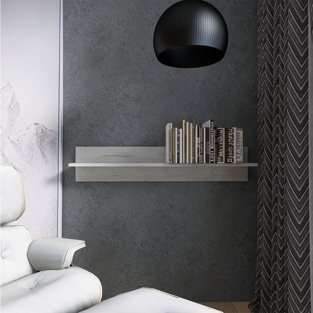 Полка навесная Эверест ПЛН-1 Лайт Дуб Крафт белый (DTM-071079)