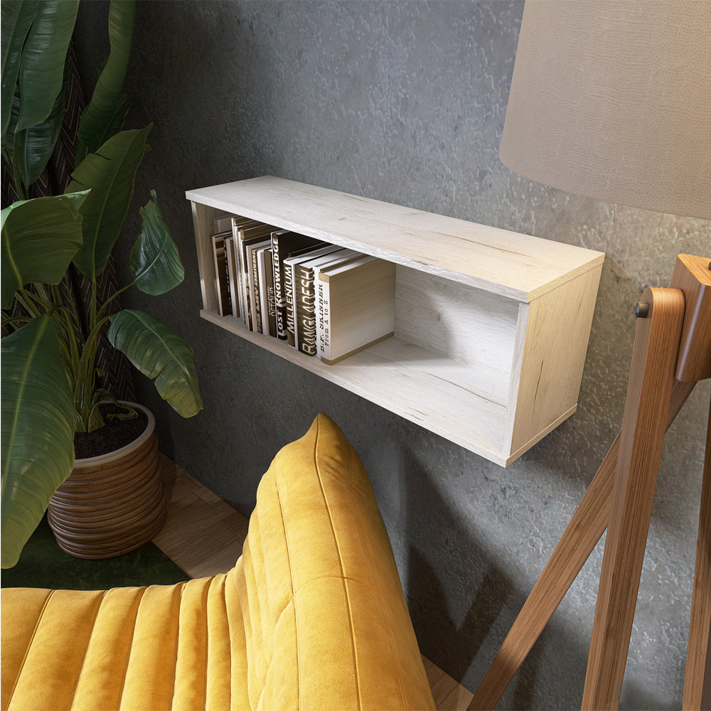 Полка навесная Эверест ПЛН-2 Лайт Дуб Крафт белый (DTM-071080)