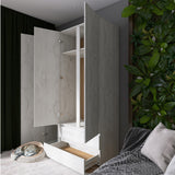 Шкаф трехдверный Эверест ШЛ-3 Лайт Дуб Крафт белый (DTM-071085)