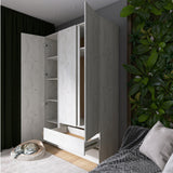 Шкаф трехдверный Эверест ШЛ-3 Лайт Дуб Крафт белый (DTM-071085)