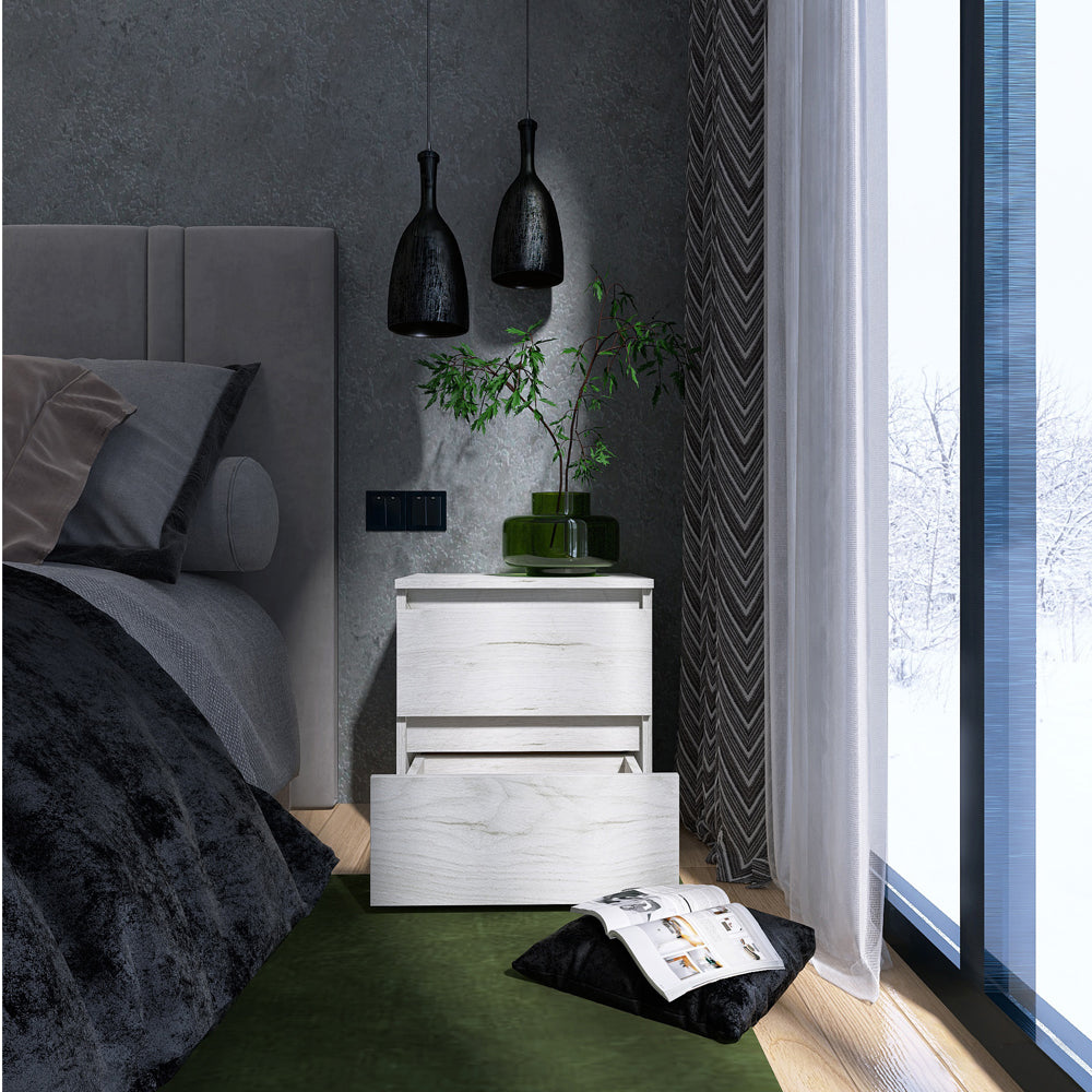 Тумба прикроватная Эверест ТЛ-1 Лайт 45х38х49 см Дуб Крафт белый (DTM-071083)