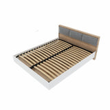 Кровать двуспальная (ламельный каркас) Эверест Сити-1600 200,5х168,8х82,6 см Дуб сонома/Белый (DTM-071114)