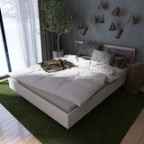 Кровать двуспальная (щит ДСП под матрас) Эверест Сити-1400 200,5х148,8х82,6 см Дуб сонома/Белый (DTM-071112)