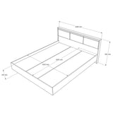 Кровать двуспальная с подъемным механизмом Эверест Сити-1600 200,5х168,8х82,6 см Дуб сонома/Белый (DTM-071087)