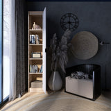 Шкаф-пенал закрытый Эверест Сити-400 Дуб сонома/Белый (DTM-071094)