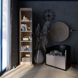 Шкаф-пенал закрытый Эверест Сити-400 Дуб сонома/Графит (DTM-071091)