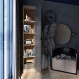 Шкаф-пенал закрытый Эверест Сити-400 Дуб сонома/Графит (DTM-071091)