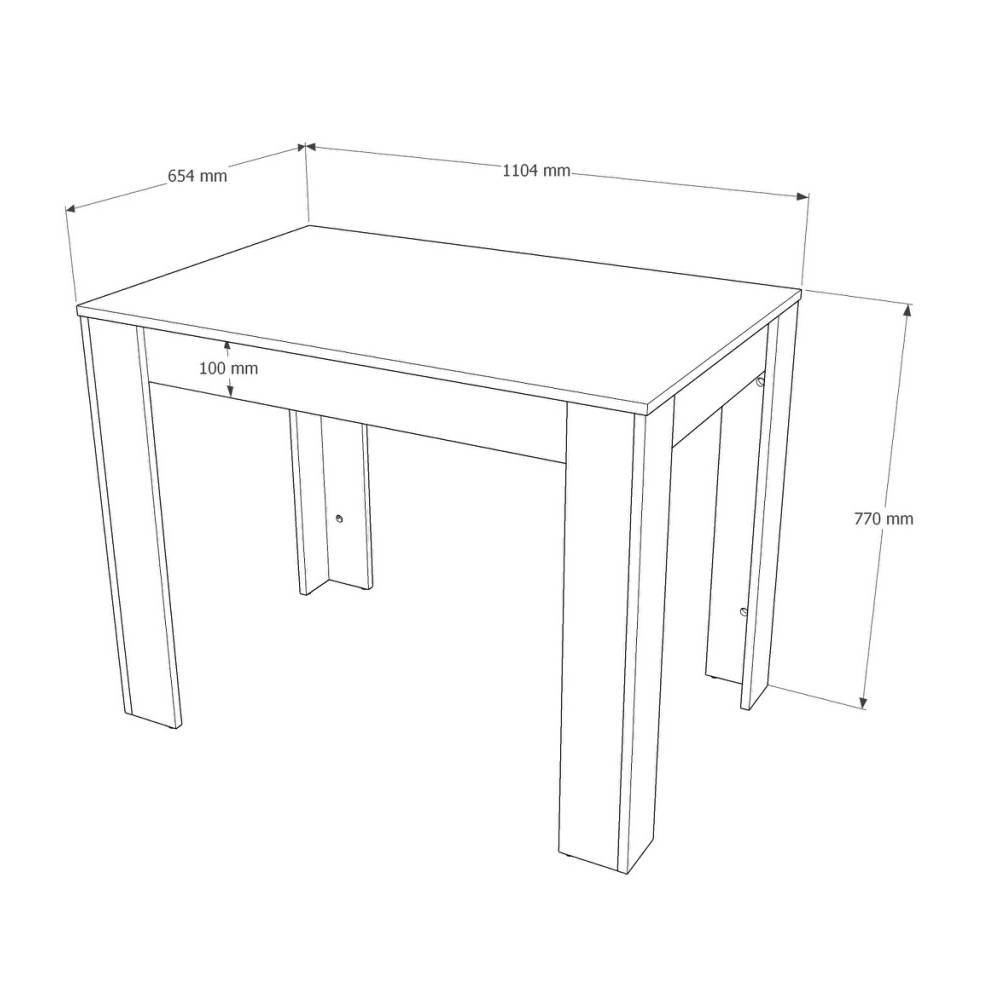 Обеденный комплект Эверест стол СТО-1/4 табурета Т-1 (4шт) Графит/Дуб крафт белый (DTM-071149)