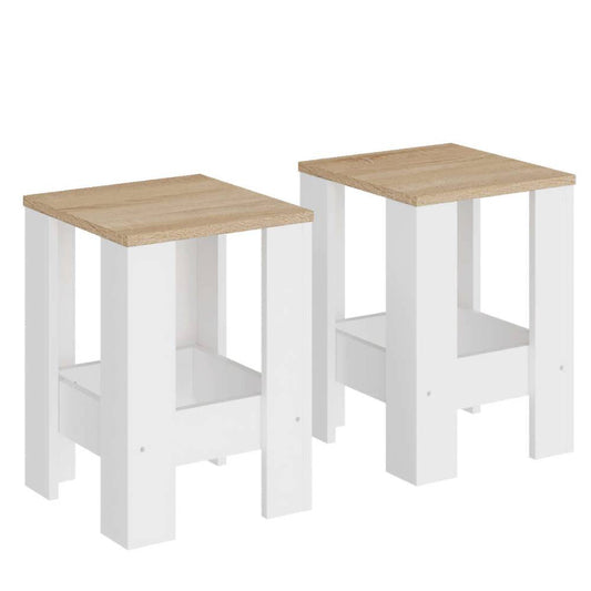 Табурет Эверест Т-1 (2шт.) Дуб Сонома/Нимфея Альба (DTM-071144)