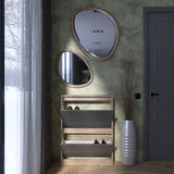 Тумба для обуви в прихожую Эверест Сити-160-2 70,2х16х95,8 см Дуб сонома/Графит (DTM-071088)