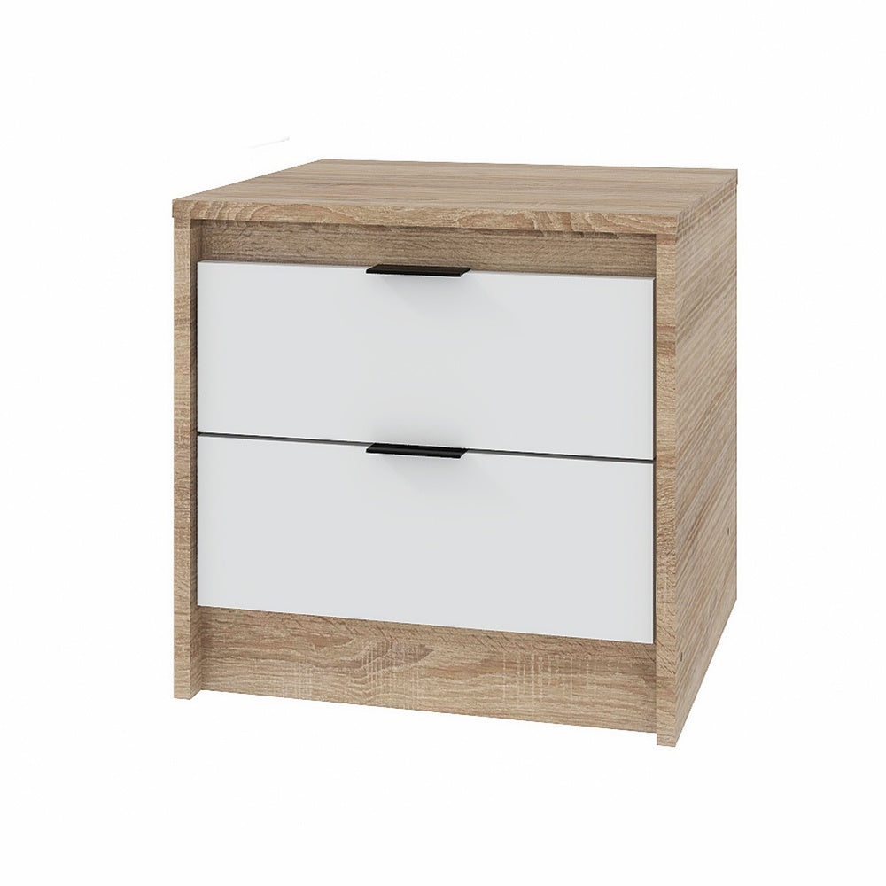 Тумба прикроватная Эверест Сити-450 45,2х38х44,2 см Дуб сонома/Белый (DTM-071090)