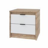 Тумба прикроватная Эверест Сити-450 45,2х38х44,2 см Дуб сонома/Белый (DTM-071090)